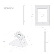 TSCLK13W00TW-diagrama-base-soporte-seguridad-antirrobo-IPAD-9.7